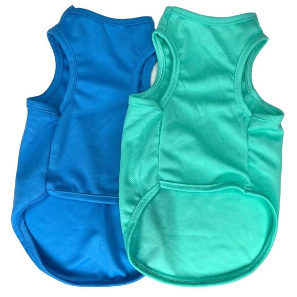 Dog Clothing Bundle Teal and Blue Tank Tops Size Large - Picture 3 of 11